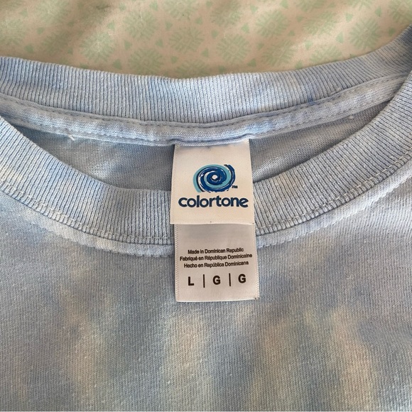 Colortone Blue Tie Dye T-Shirt - Picture 2 of 7